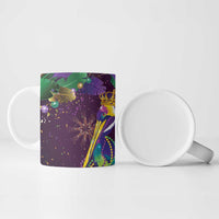 Faux Glitter Funny Mardi Gras Pelican Ceramic Mug Party Vibes - Wonder Print Shop