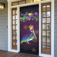 Faux Glitter Funny Mardi Gras Pelican Door Cover Party Vibes - Wonder Print Shop