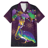 Faux Glitter Funny Mardi Gras Pelican Family Matching Mermaid Dress and Hawaiian Shirt Party Vibes - Wonder Print Shop