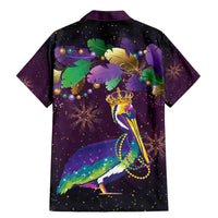 Faux Glitter Funny Mardi Gras Pelican Family Matching Mermaid Dress and Hawaiian Shirt Party Vibes - Wonder Print Shop