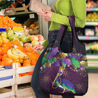 Faux Glitter Funny Mardi Gras Pelican Grocery Bag Party Vibes - Wonder Print Shop