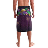 Faux Glitter Funny Mardi Gras Pelican Lavalava Party Vibes - Wonder Print Shop