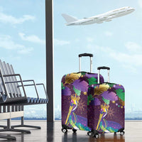 Faux Glitter Funny Mardi Gras Pelican Luggage Cover Party Vibes - Wonder Print Shop
