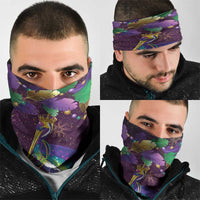 Faux Glitter Funny Mardi Gras Pelican Neck Gaiter Party Vibes - Wonder Print Shop