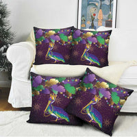 Faux Glitter Funny Mardi Gras Pelican Pillow Cover Party Vibes - Wonder Print Shop