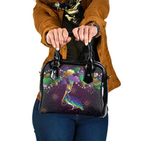 Faux Glitter Funny Mardi Gras Pelican Shoulder Handbag Party Vibes - Wonder Print Shop