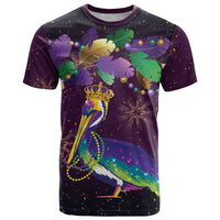Faux Glitter Funny Mardi Gras Pelican T Shirt Party Vibes - Wonder Print Shop