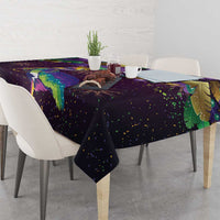 Faux Glitter Funny Mardi Gras Pelican Tablecloth Party Vibes - Wonder Print Shop