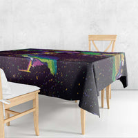 Faux Glitter Funny Mardi Gras Pelican Tablecloth Party Vibes - Wonder Print Shop