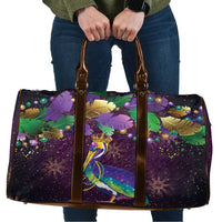 Faux Glitter Funny Mardi Gras Pelican Travel Bag Party Vibes - Wonder Print Shop