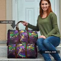 Faux Glitter Funny Mardi Gras Pelican Travel Bag Party Vibes - Wonder Print Shop