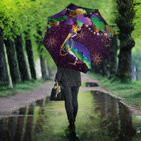 Faux Glitter Funny Mardi Gras Pelican Umbrella Party Vibes - Wonder Print Shop