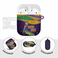 Faux Glitter Mardi Gras Pelican AirPods Case - Wonder Print Shop