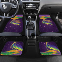 Faux Glitter Mardi Gras Pelican Car Mats - Wonder Print Shop