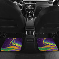 Faux Glitter Mardi Gras Pelican Car Mats - Wonder Print Shop
