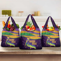 Faux Glitter Mardi Gras Pelican Grocery Bag - Wonder Print Shop
