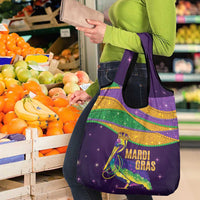 Faux Glitter Mardi Gras Pelican Grocery Bag - Wonder Print Shop