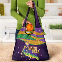 Faux Glitter Mardi Gras Pelican Grocery Bag - Wonder Print Shop
