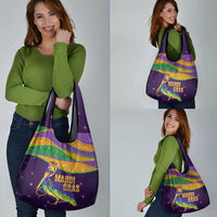 Faux Glitter Mardi Gras Pelican Grocery Bag - Wonder Print Shop