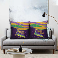 Faux Glitter Mardi Gras Pelican Pillow Cover - Wonder Print Shop
