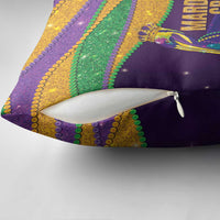 Faux Glitter Mardi Gras Pelican Pillow Cover - Wonder Print Shop