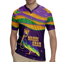 Faux Glitter Mardi Gras Pelican Rugby Jersey - Wonder Print Shop
