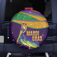 Faux Glitter Mardi Gras Pelican Spare Tire Cover - Wonder Print Shop
