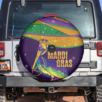 Faux Glitter Mardi Gras Pelican Spare Tire Cover - Wonder Print Shop