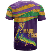 Faux Glitter Mardi Gras Pelican T Shirt - Wonder Print Shop