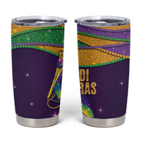 Faux Glitter Mardi Gras Pelican Tumbler Cup - Wonder Print Shop