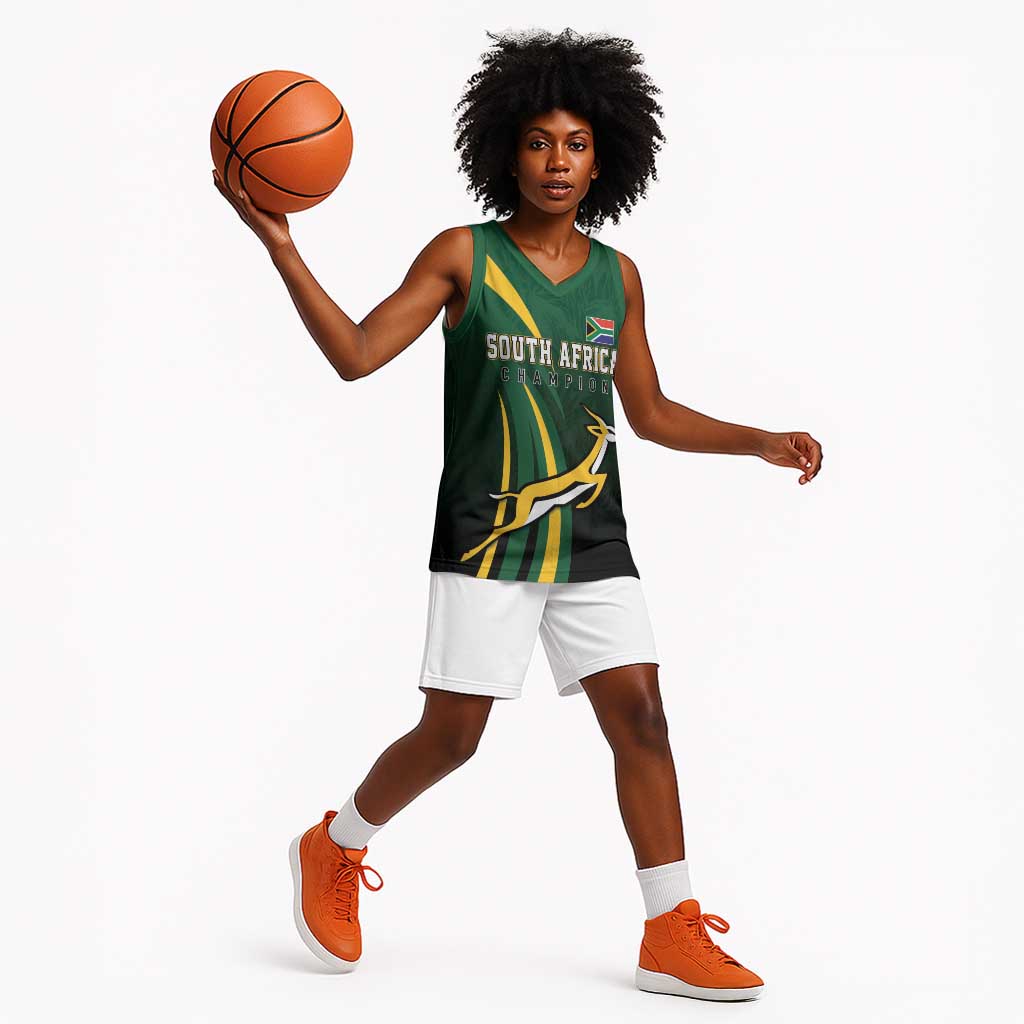 South Africa WC2026 Personalized Basketball Jersey Springboks Champion