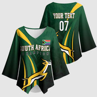 South Africa WC2026 Personalized Kimono Sleeve Blouse Springboks Champion