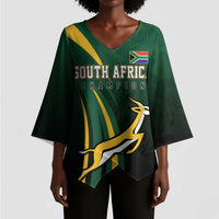 South Africa WC2026 Personalized Kimono Sleeve Blouse Springboks Champion