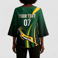South Africa WC2026 Personalized Kimono Sleeve Blouse Springboks Champion