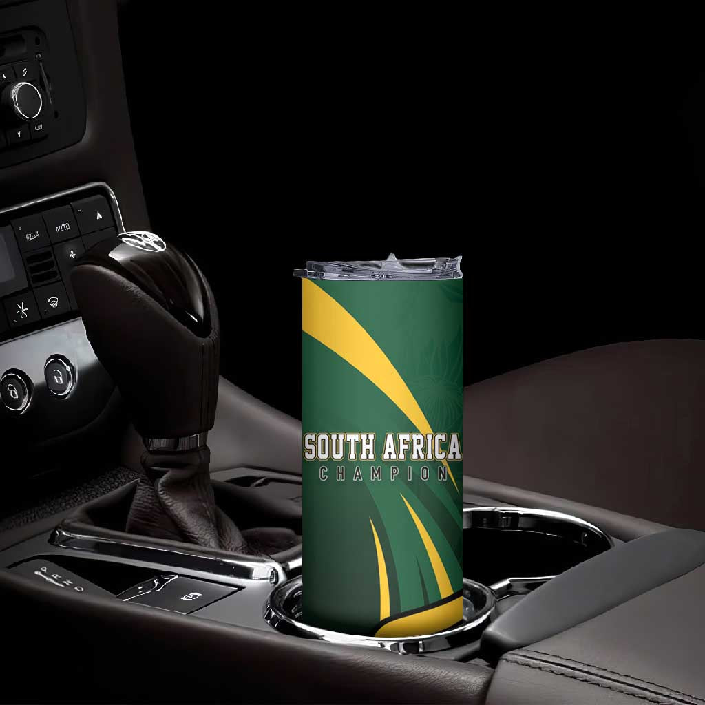 South Africa WC2026 Personalized Skinny Tumbler Springboks Champion