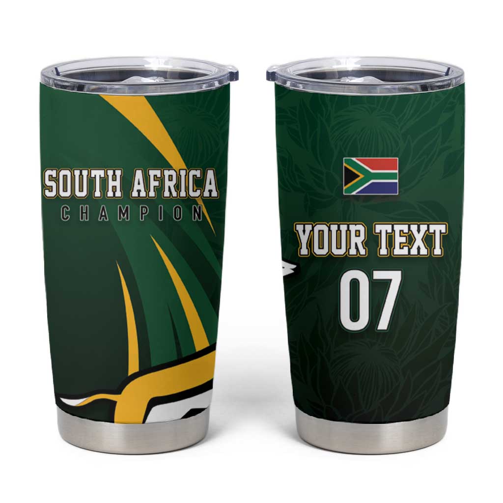South Africa WC2026 Personalized Tumbler Cup Springboks Champion