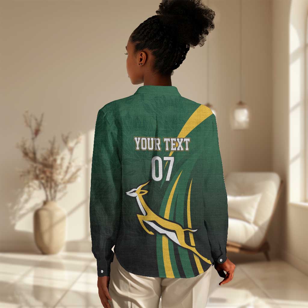 South Africa WC2026 Personalized Women Casual Shirt Springboks Champion