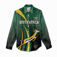 South Africa WC2026 Personalized Women Casual Shirt Springboks Champion