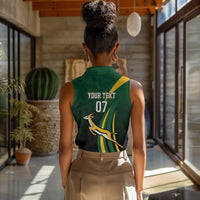 South Africa WC2026 Personalized Women Sleeveless Polo Shirt Springboks Champion