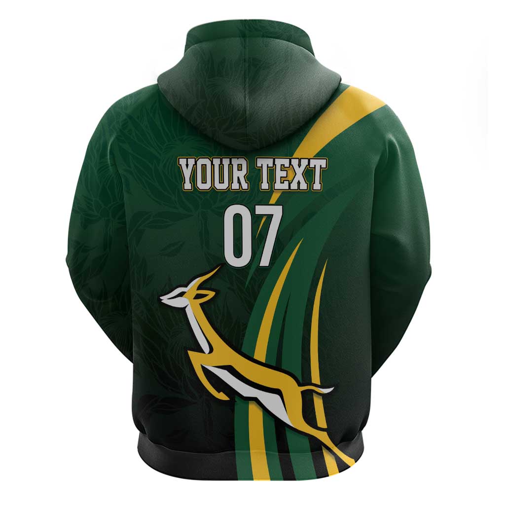 South Africa WC2026 Personalized Zip Hoodie Springboks Champion