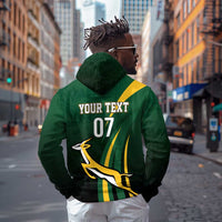 South Africa WC2026 Personalized Zip Hoodie Springboks Champion
