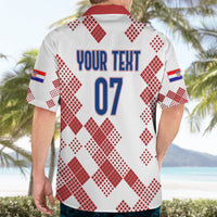 Personalised Croatia Football Hawaiian Shirt Champions Hrvatska - Mosaic Style - Wonder Print Shop