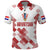 Personalised Croatia Football Polo Shirt Champions Hrvatska - Mosaic Style - Wonder Print Shop
