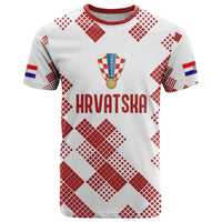 Personalised Croatia Football T Shirt Champions Hrvatska - Mosaic Style - Wonder Print Shop