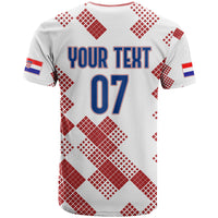 Personalised Croatia Football T Shirt Champions Hrvatska - Mosaic Style - Wonder Print Shop