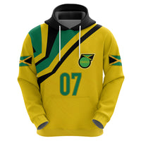 Personalised Jamaica Football Hoodie Reggae Boyz Retro WC 1998 Inspired - Wonder Print Shop