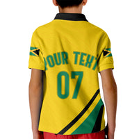 Personalised Jamaica Football Kid Polo Shirt Reggae Boyz Retro WC 1998 Inspired - Wonder Print Shop