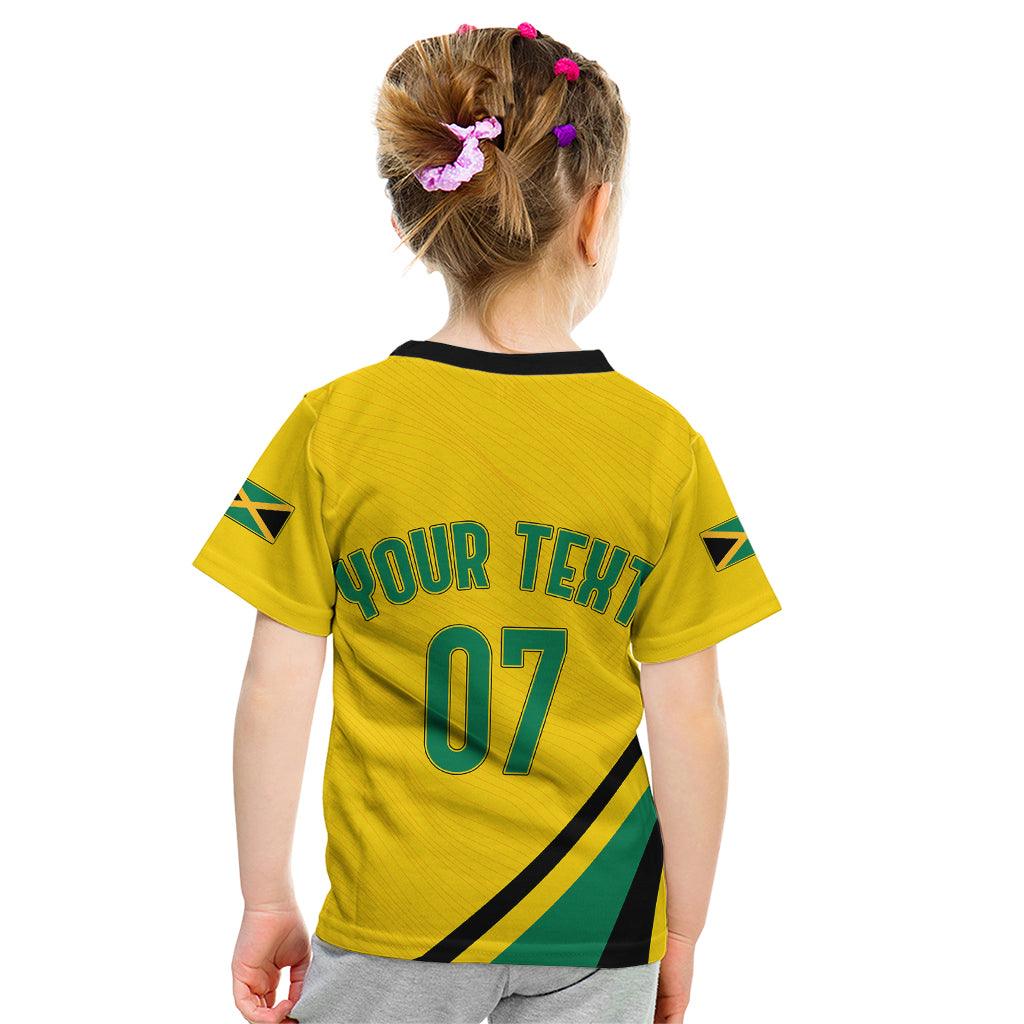 Personalised Jamaica Football Kid T Shirt Reggae Boyz Retro WC 1998 Inspired - Wonder Print Shop