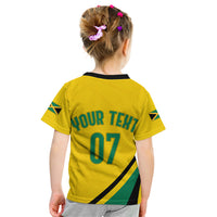 Personalised Jamaica Football Kid T Shirt Reggae Boyz Retro WC 1998 Inspired - Wonder Print Shop