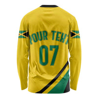 Personalised Jamaica Football Long Sleeve Shirt Reggae Boyz Retro WC 1998 Inspired LT7